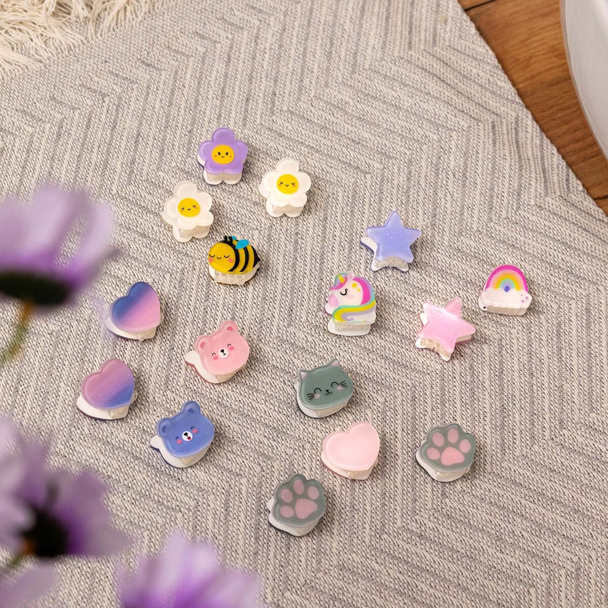Legami - 4'lü Seti Teddy Mini Hair Clips - Clip me up!