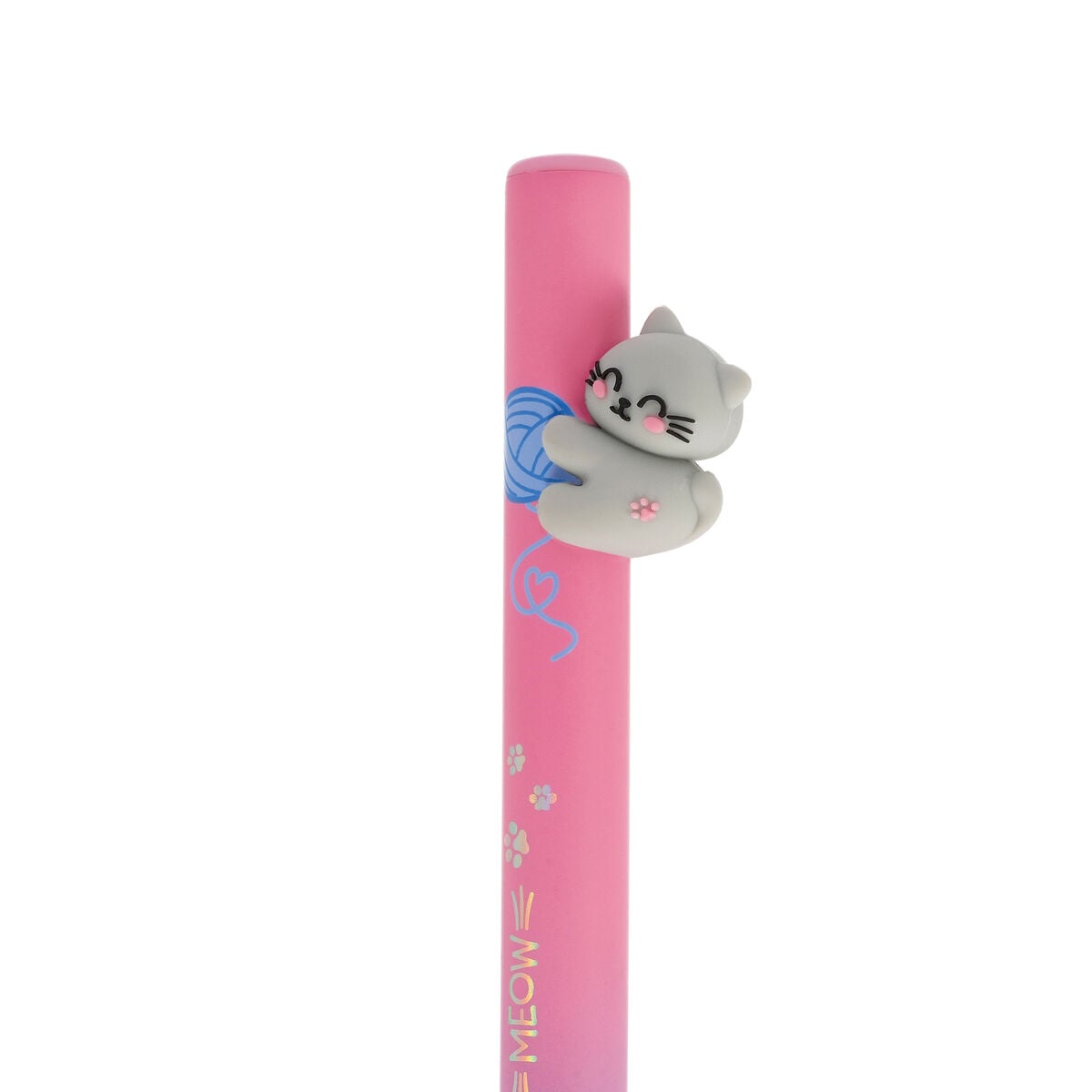 Legami - Retractable Ballpoint Kitty \"Be Curious\"- Free Hugs