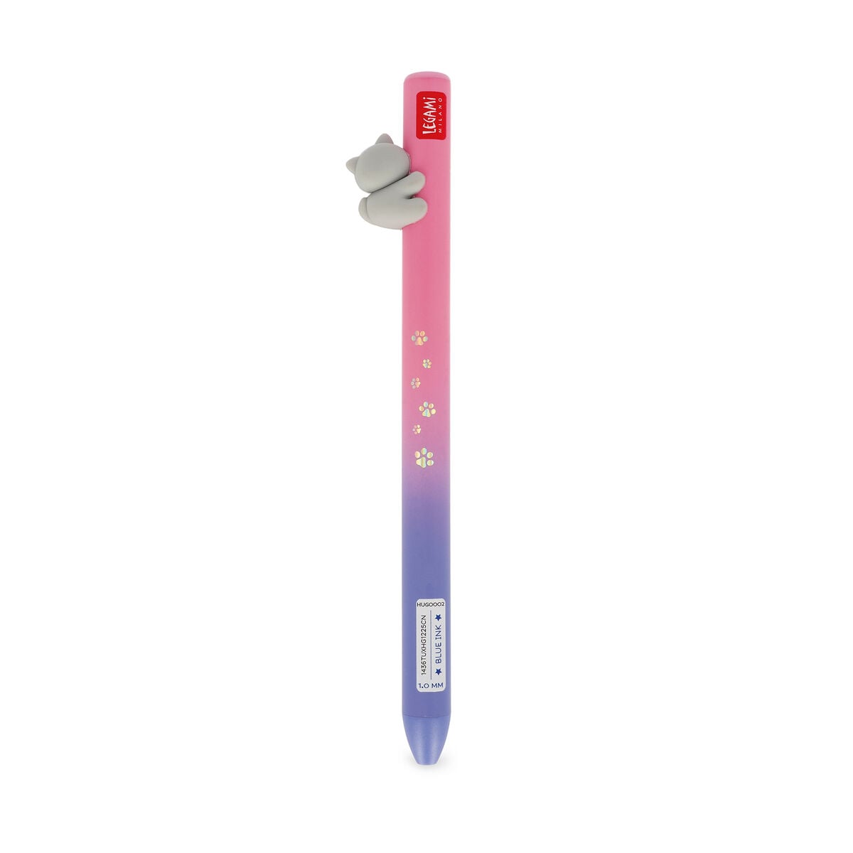Legami - Retractable Ballpoint Kitty \"Be Curious\"- Free Hugs