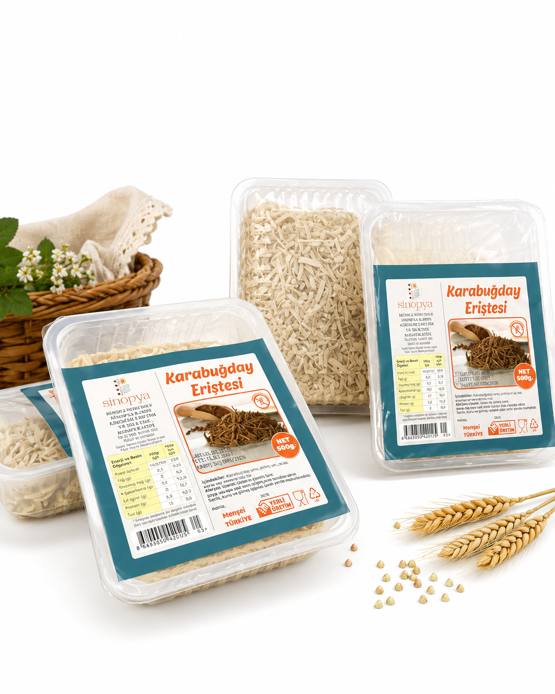 Sinopya - Karabuğday Eriştesi 500 GR