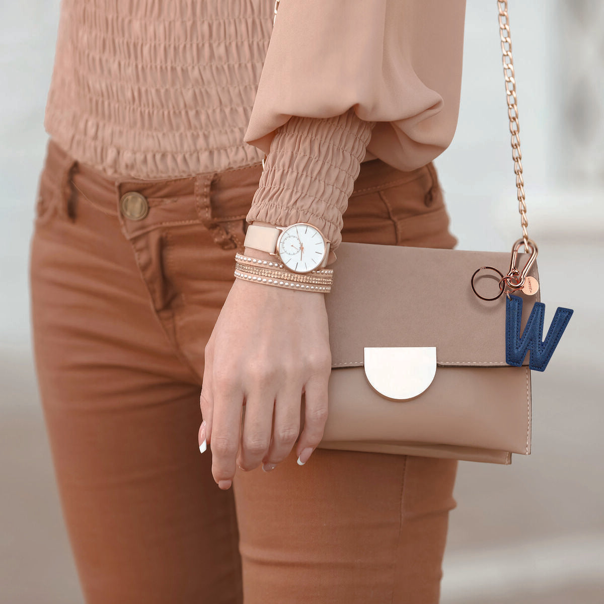 Legami - Schlüsselanhänger mit Initiale - W / Blue - Mein Anfangsbuchstabe