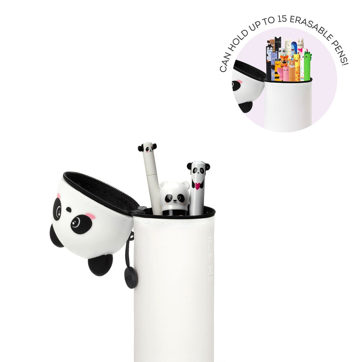 Legami - Panda "Hug Me" 2-in-1 Silikon-Stifteetui - Kawaii
