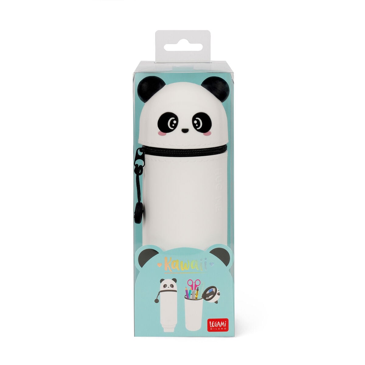 Legami - Panda "Hug Me" 2-in-1 Silikon-Stifteetui - Kawaii