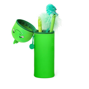 Legami - Dino "Roooarr" 2-in-1 Silikon-Federmäppchen - Kawaii