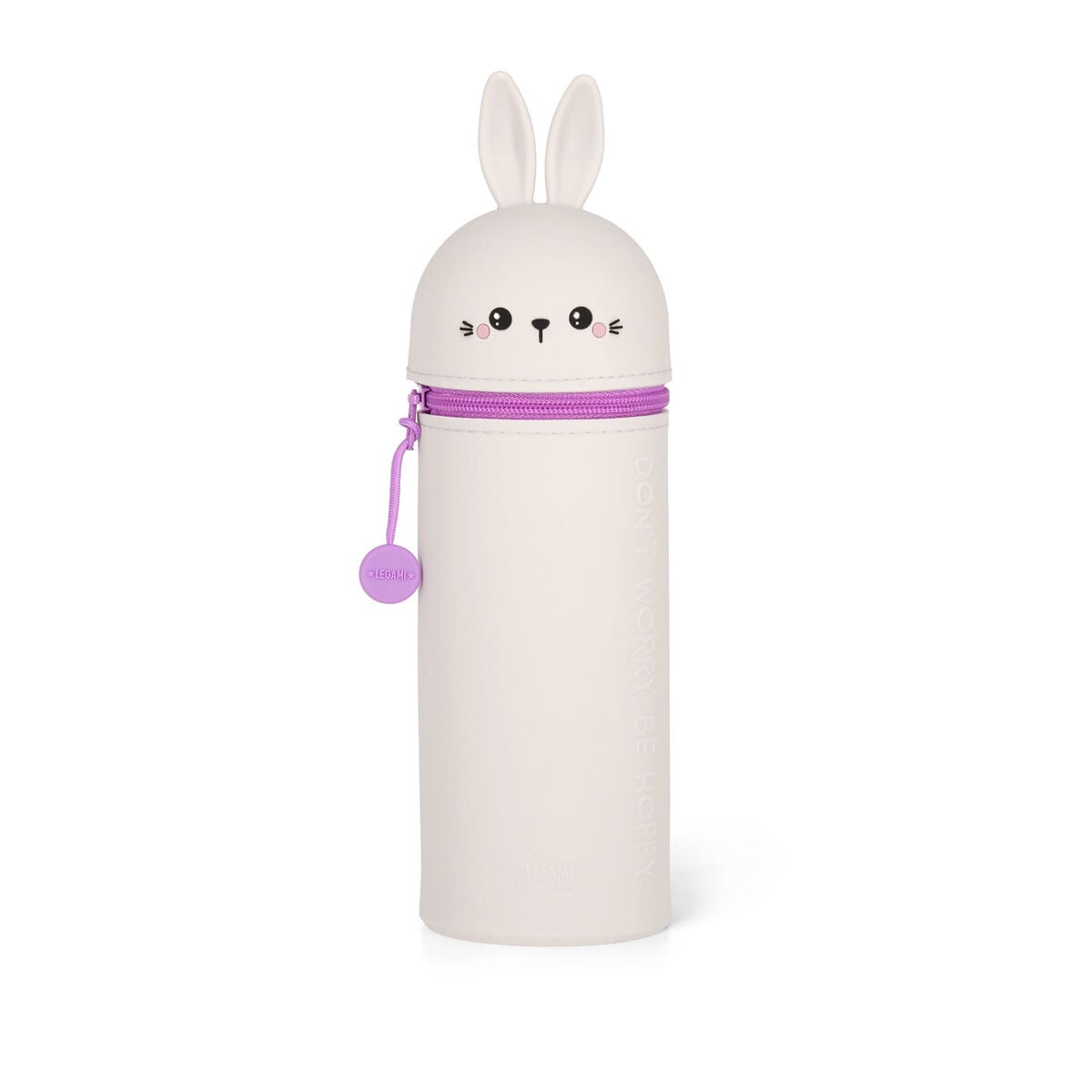 Legami - Häschen "Don't Worry Be Hoppy" 2-in-1 Silicone Stifteetui - Kawaii