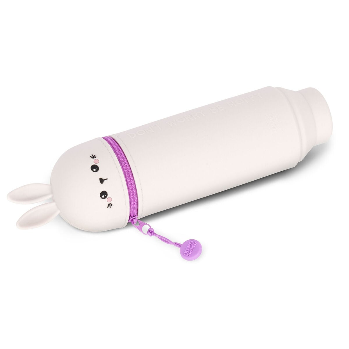 Legami - Häschen "Don't Worry Be Hoppy" 2-in-1 Silicone Stifteetui - Kawaii