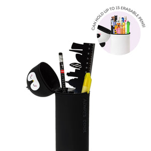 Legami - Penguin "Her Zaman Harika" 2-in-1 Silicone Kalem Kutu - Kawaii