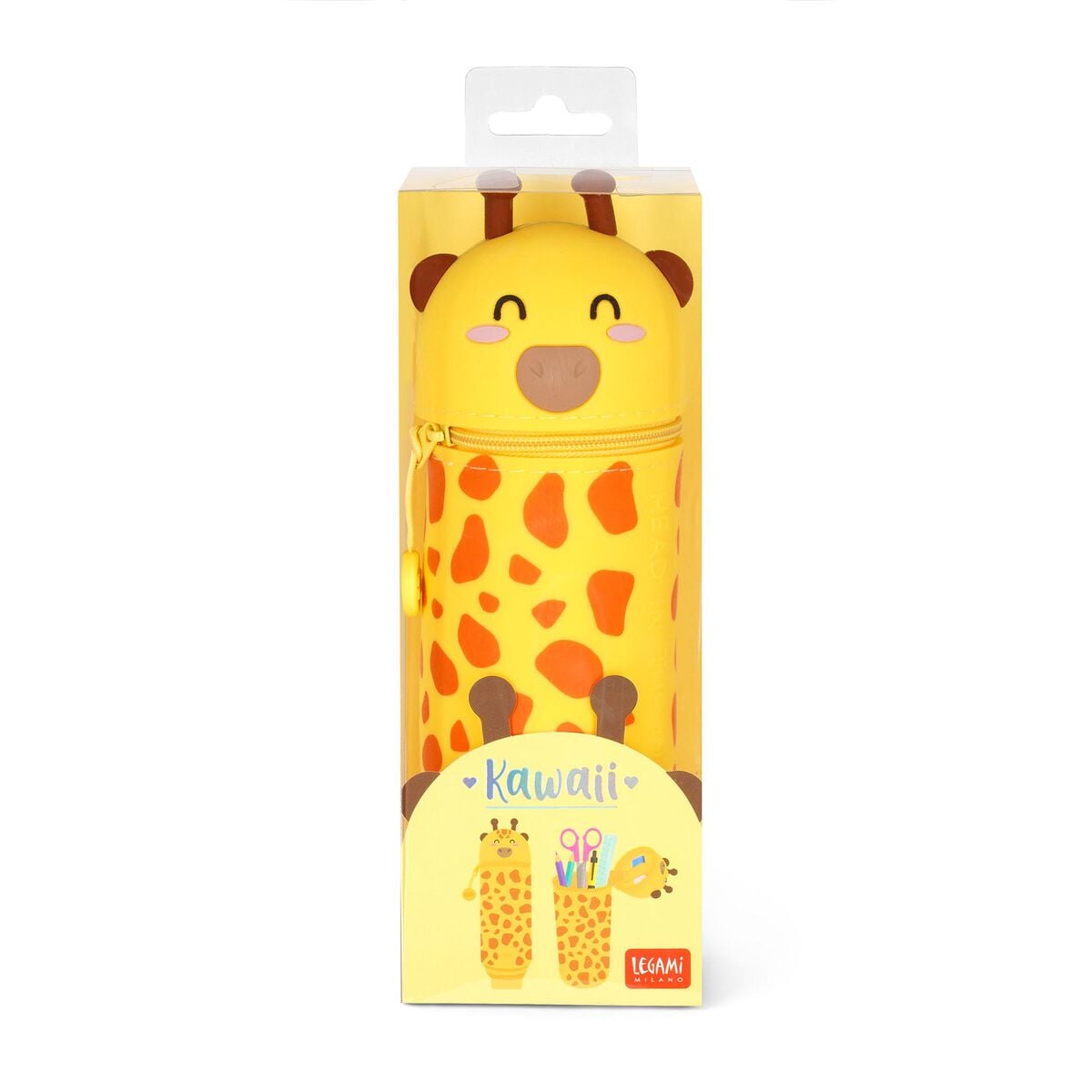 Legami - Giraffe "Head In Clouds" 2-in-1 Silikon-Stifteetui - Kawaii