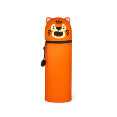 Legami - Tiger "Grrreat Adventures" 2-in-1 Silikon-Federmäppchen - Kawaii