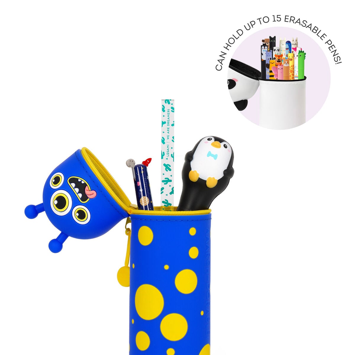 Legami - Monster "Aaargh-dorable!" 2-in-1 Silikon Stifteetui - Kawaii