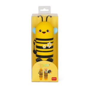 Legami - Bee "Bee Different" 2-in-1 Silikon-Federmäppchen - Kawaii