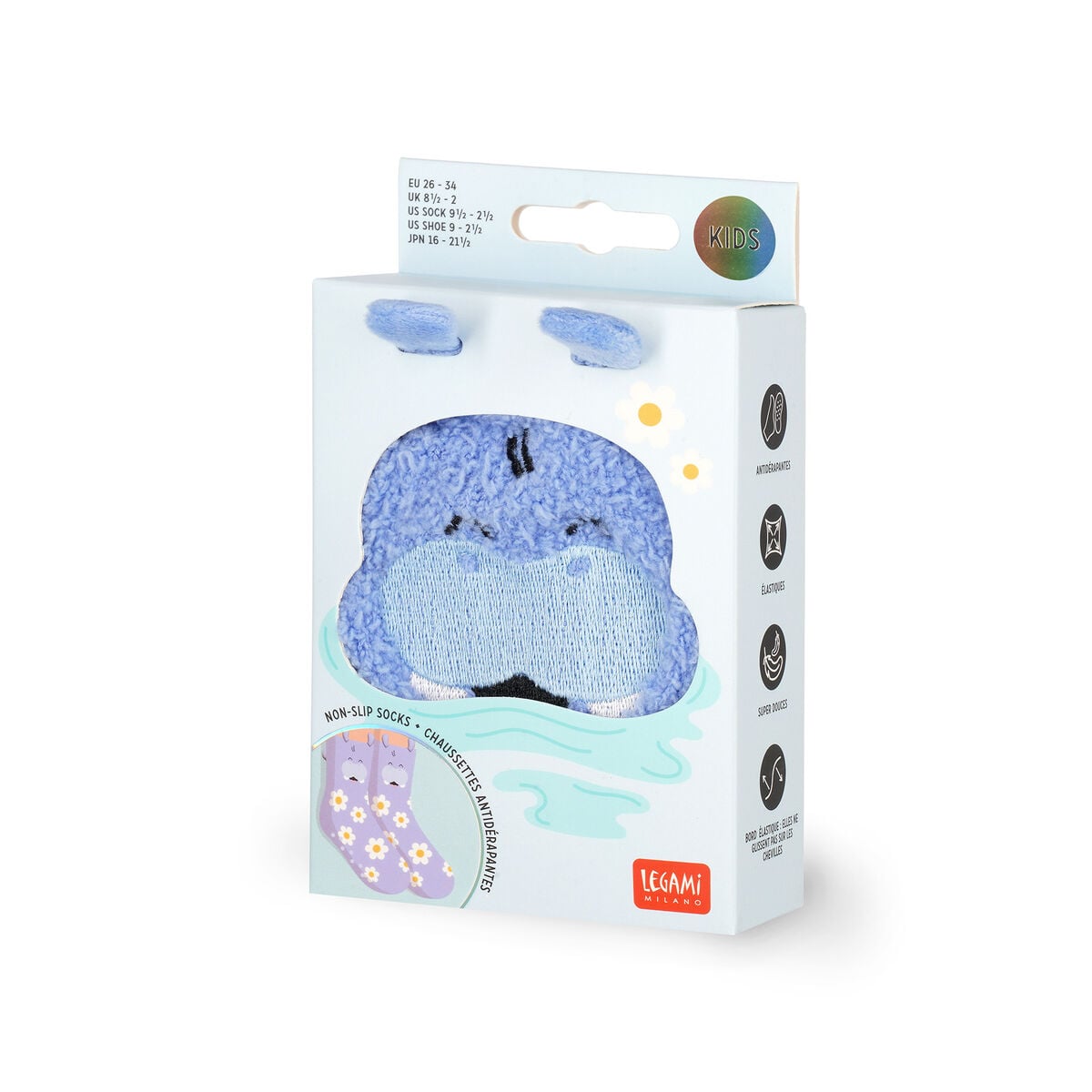 Legami - Rutschfeste Hippo Kindersocken - It's a Match!
