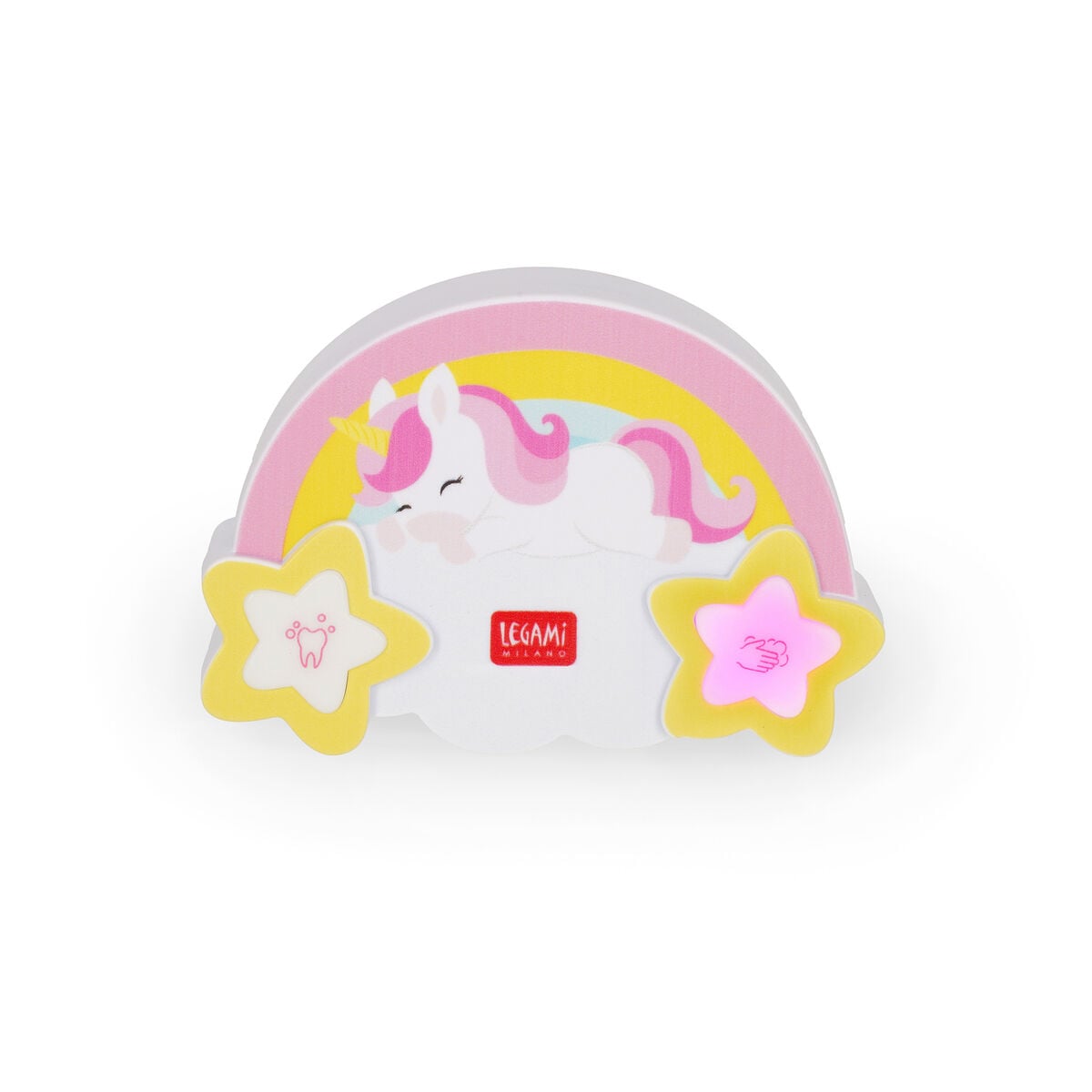 Legami - 2-in-1 Timer Washing Hands ve Brushing Teeth - Tek Boynuzlu At - Hands ve Teeth Timer