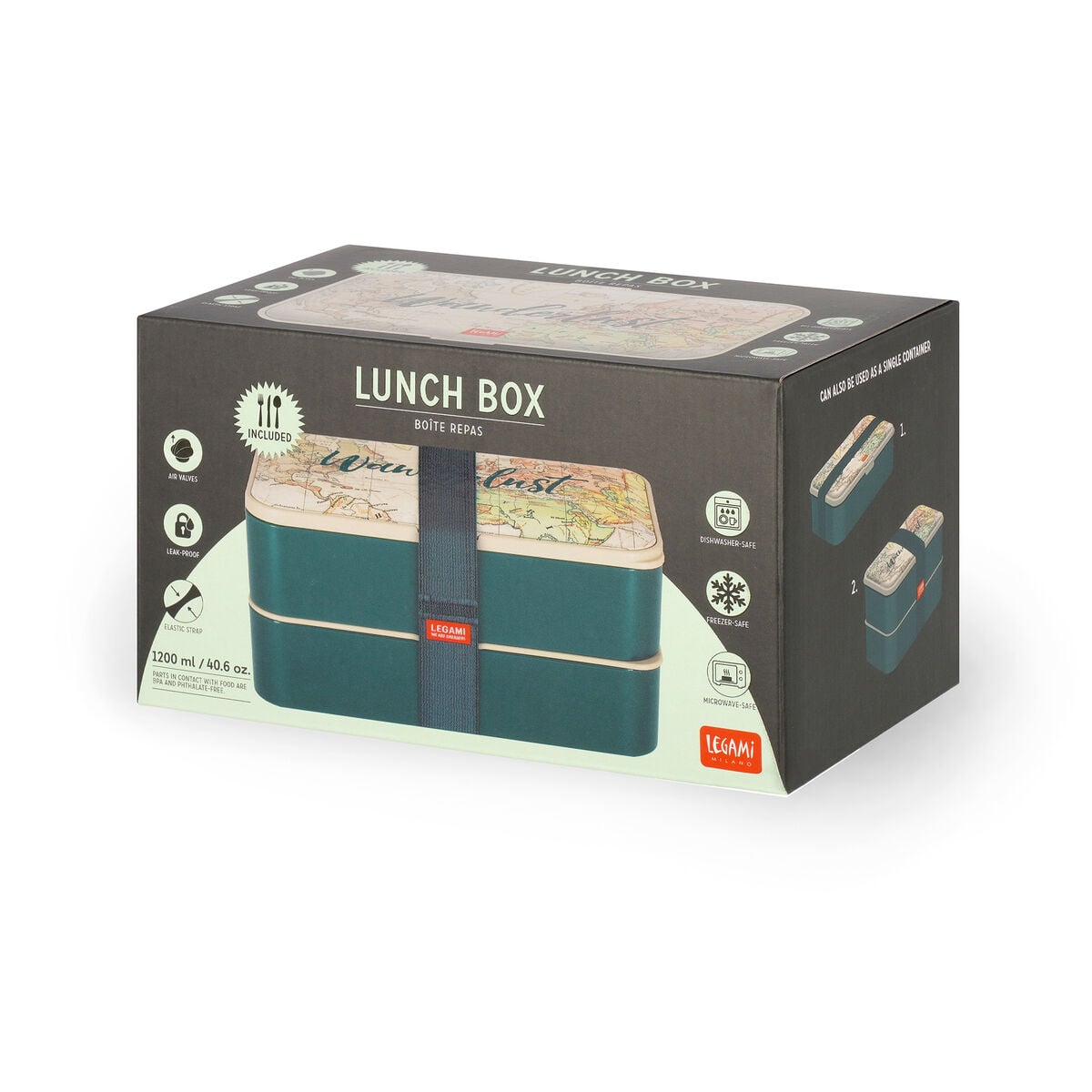 Legami - 1200 ml Bento-Box - Reise - Bento-Box