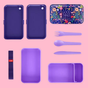 Legami - 1200 ml Bento Yemek Kutusu - Çiçekler - Bento Yemek Kutusu