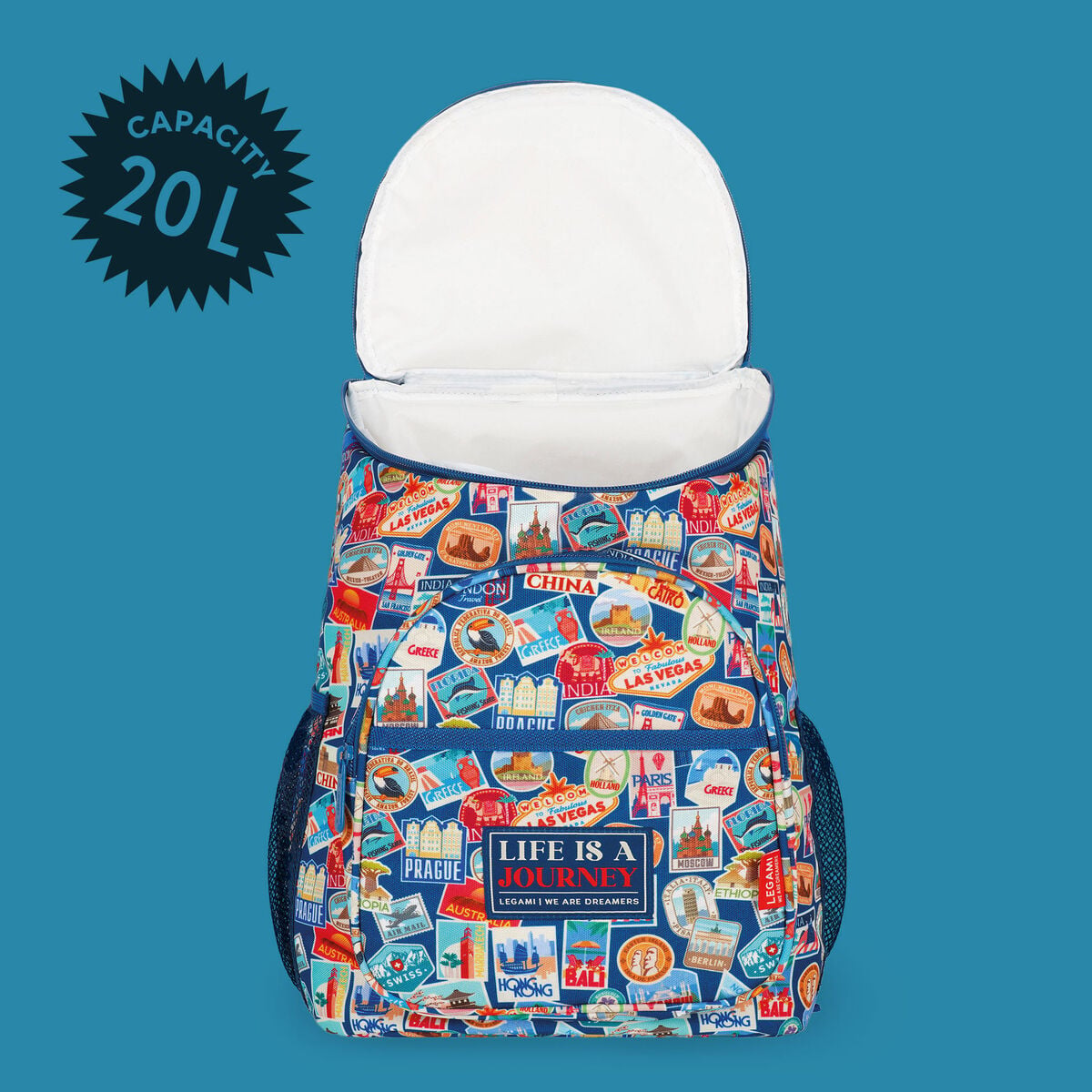 Legami - Seyahat Stickers Cooler Sırt Çantası