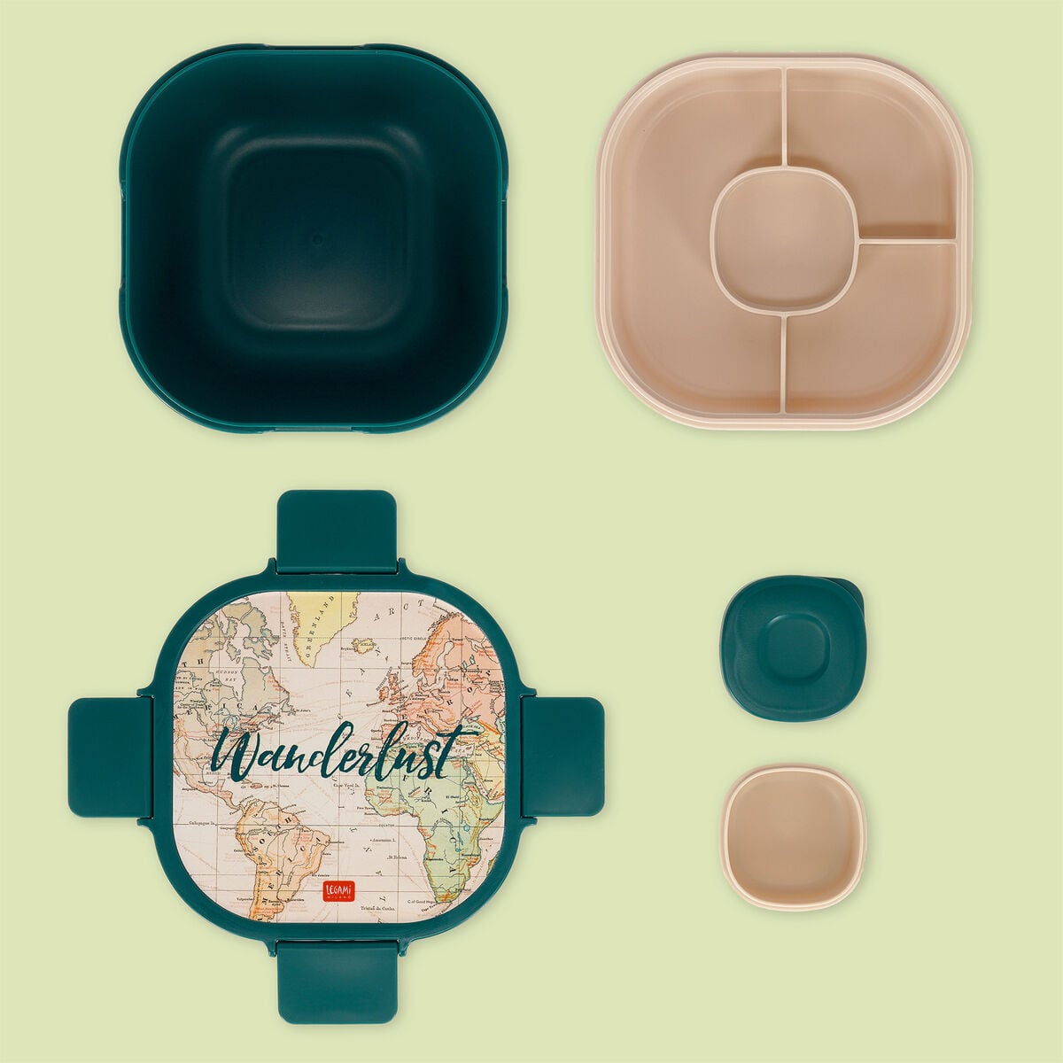 Legami - 1700 ml Bento-Essensbox - Reise - Bento-Essensbox