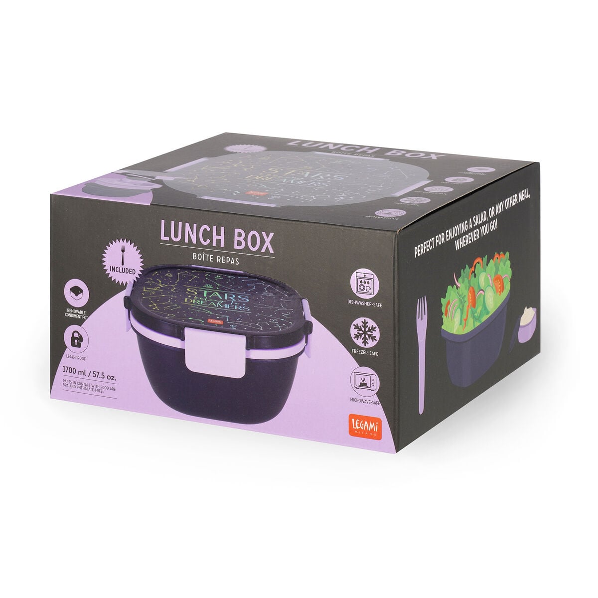 Legami - 1700 ml Bento-Box - Stars - Bento-Box