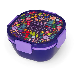 Legami - 1700 ml Bento Yemek Kutusu - Çiçekler - Bento Yemek Kutusu