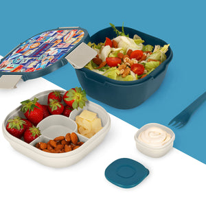 Legami - 1700 ml Bento Yemek Kutusu - Seyahat Stickers - Bento Yemek Kutusu