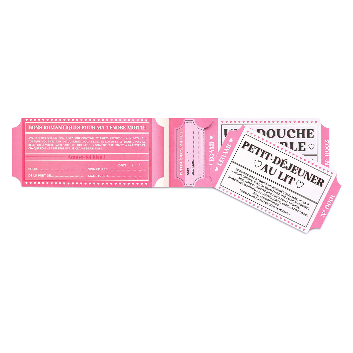 Legami - Kitap 24 Romantic Vouchers - French - Gift Vouchers