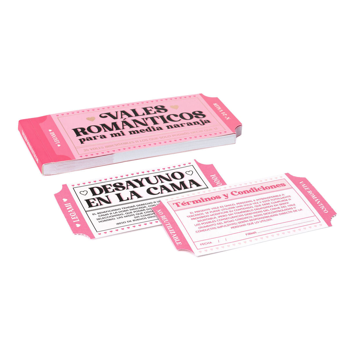 Legami - Kitap 24 Romantic Vouchers - Spanish - Gift Vouchers
