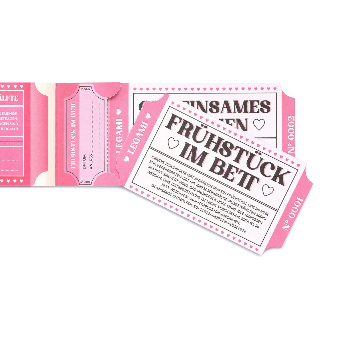 Legami - Buch 24 Romantic Vouchers - German - Gift Vouchers