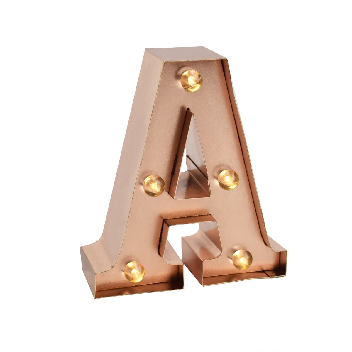 Legami - Rose Gold Işıklı Dekoratif Harf - A - Mini Dekoratif Light