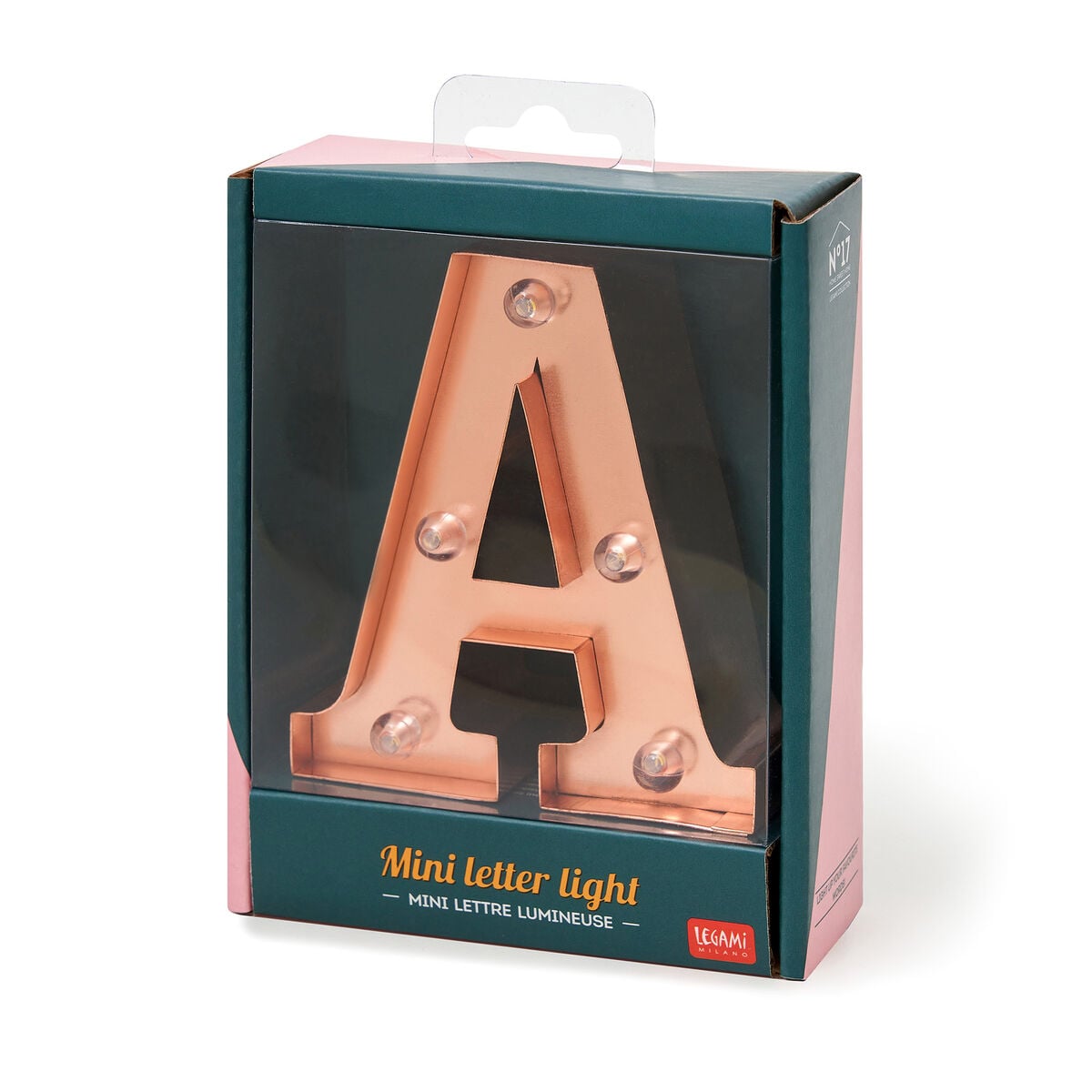 Legami - Rose Gold Işıklı Dekoratif Harf - A - Mini Dekoratif Light