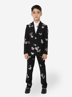 Maison Ava Boys Luca Suit in Black