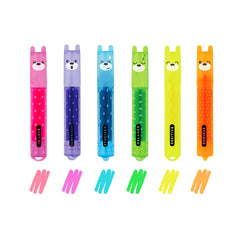 Legami - Seti 6 Ayıcık Mini Highlighters - Teddy's Mood