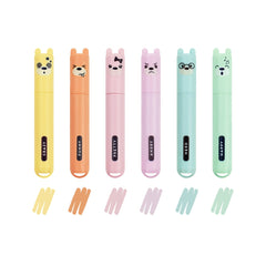 Legami - Seti 6 Ayıcık Mini Highlighters - Teddy's Style