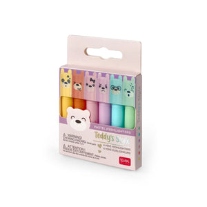 Legami - Seti 6 Ayıcık Mini Highlighters - Teddy's Style