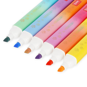 Legami - Seti 6 Kitty Dual-Tip Highlighters - Meow