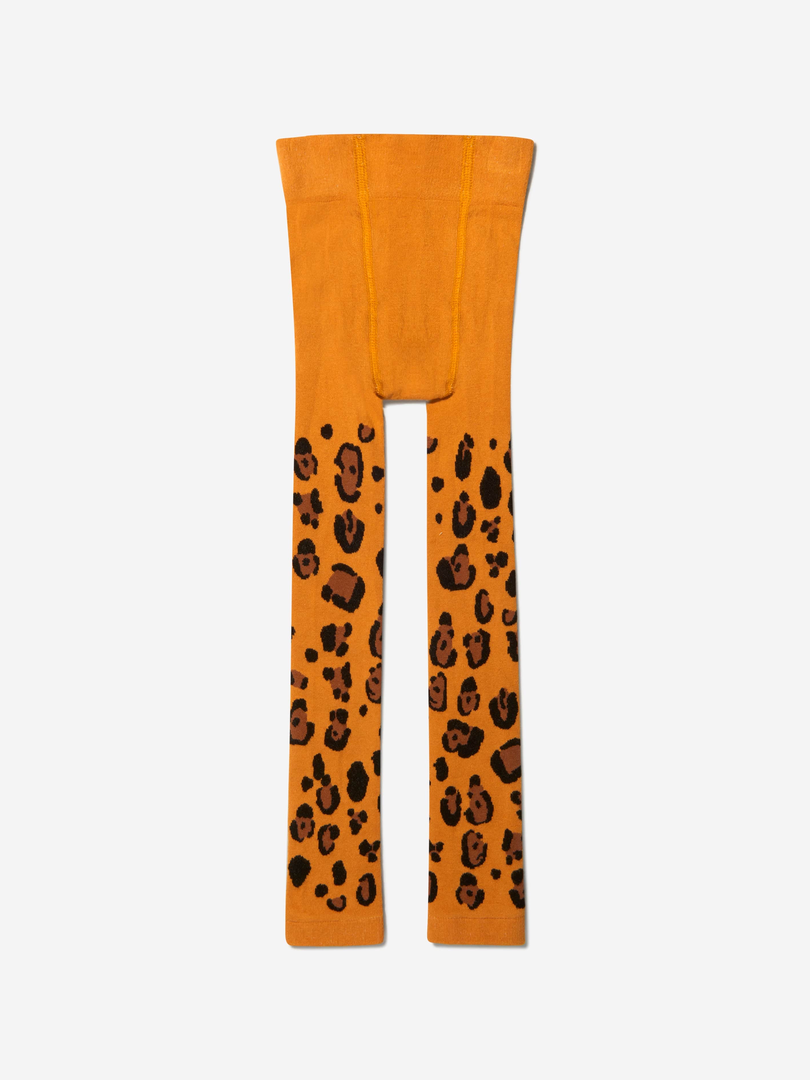 Mini Rodini Girls Organic Cotton Leopard Leggings (2 Pack) in Multicolour
