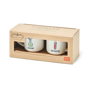 Legami - Seti 2 Coffee Cups - Poison ve Antidote - Espresso Two