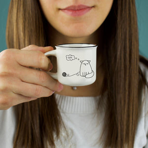 Legami - Seti 2 Coffee Cups - Dog ve Cat - Espresso Two