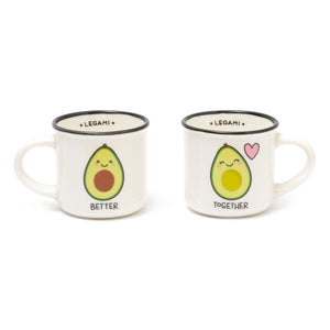 Legami - Seti 2 Coffee Cups - Avokado - Espresso Two