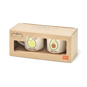 Legami - Seti 2 Coffee Cups - Avokado - Espresso Two