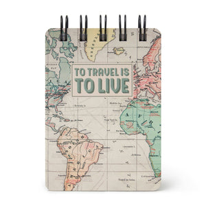 Legami - Lined Defter ile Illustrated Hard Kılıf - Seyahat Map - Jotter - Spiral-Bound