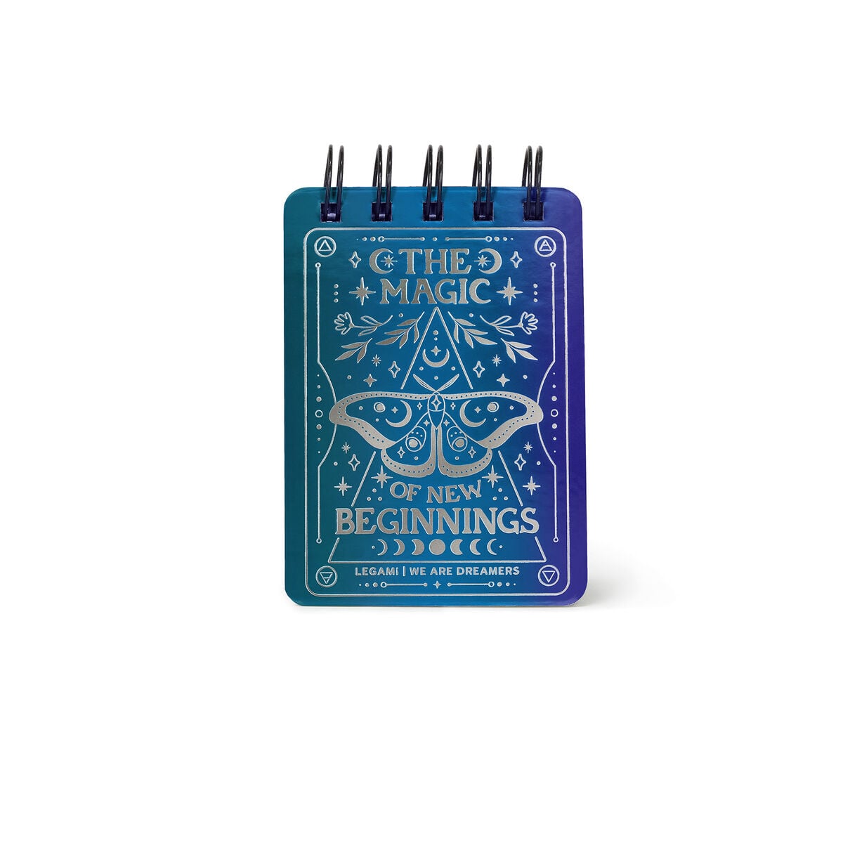 Legami - Lined Defter ile Illustrated Hard Kılıf - Moth - Jotter - Spiral-Bound