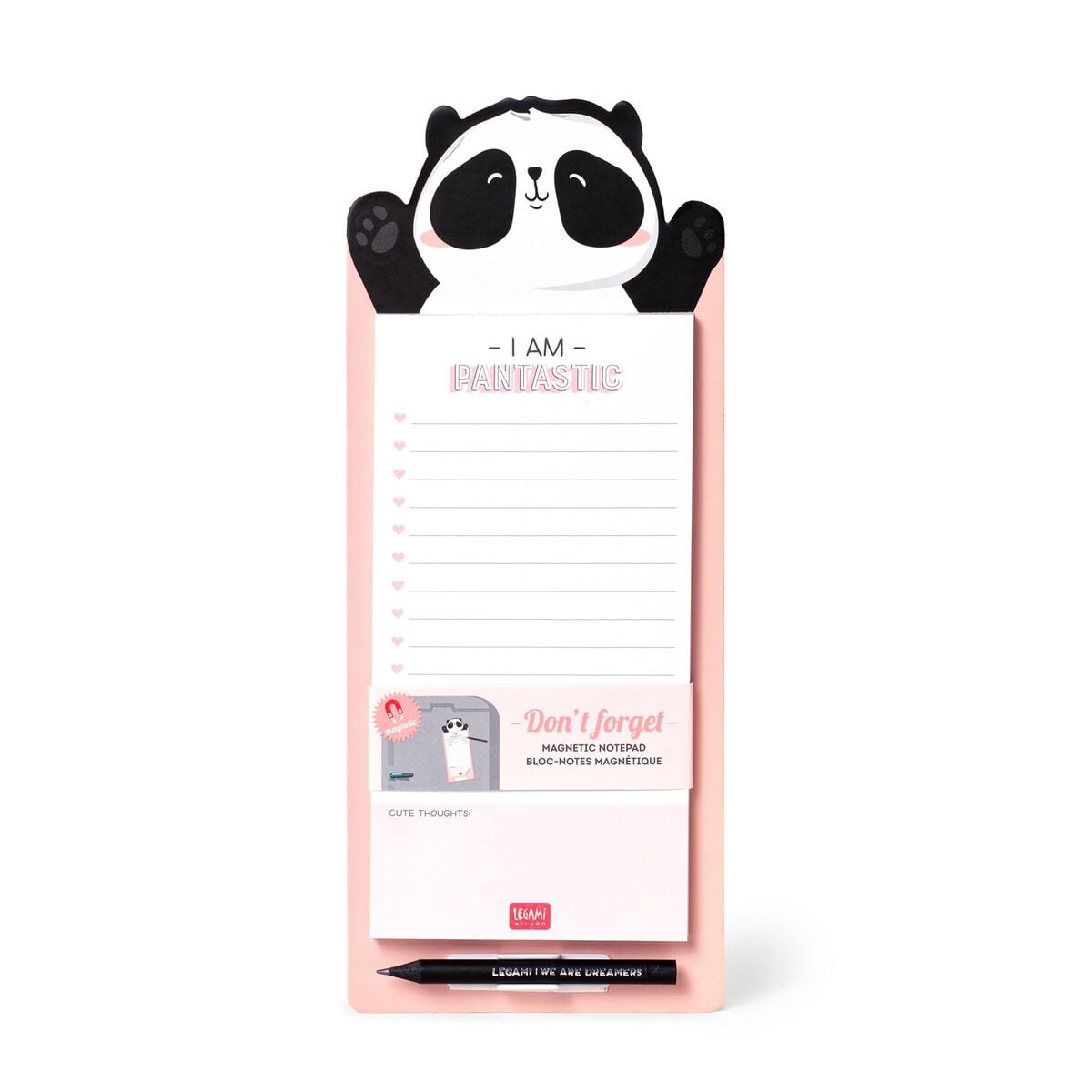 Legami - Panda Magnetic Memo Cube - Don't Forget