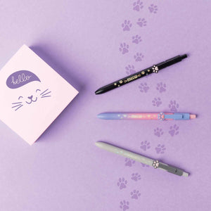 Legami - Kitty-Themed Ballpoint Kalem - Black Ink - Meow