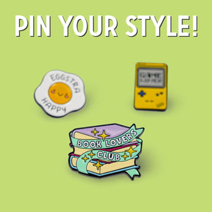Legami - Kitap Lover Enamel Metal Pin - Pin Your Style!