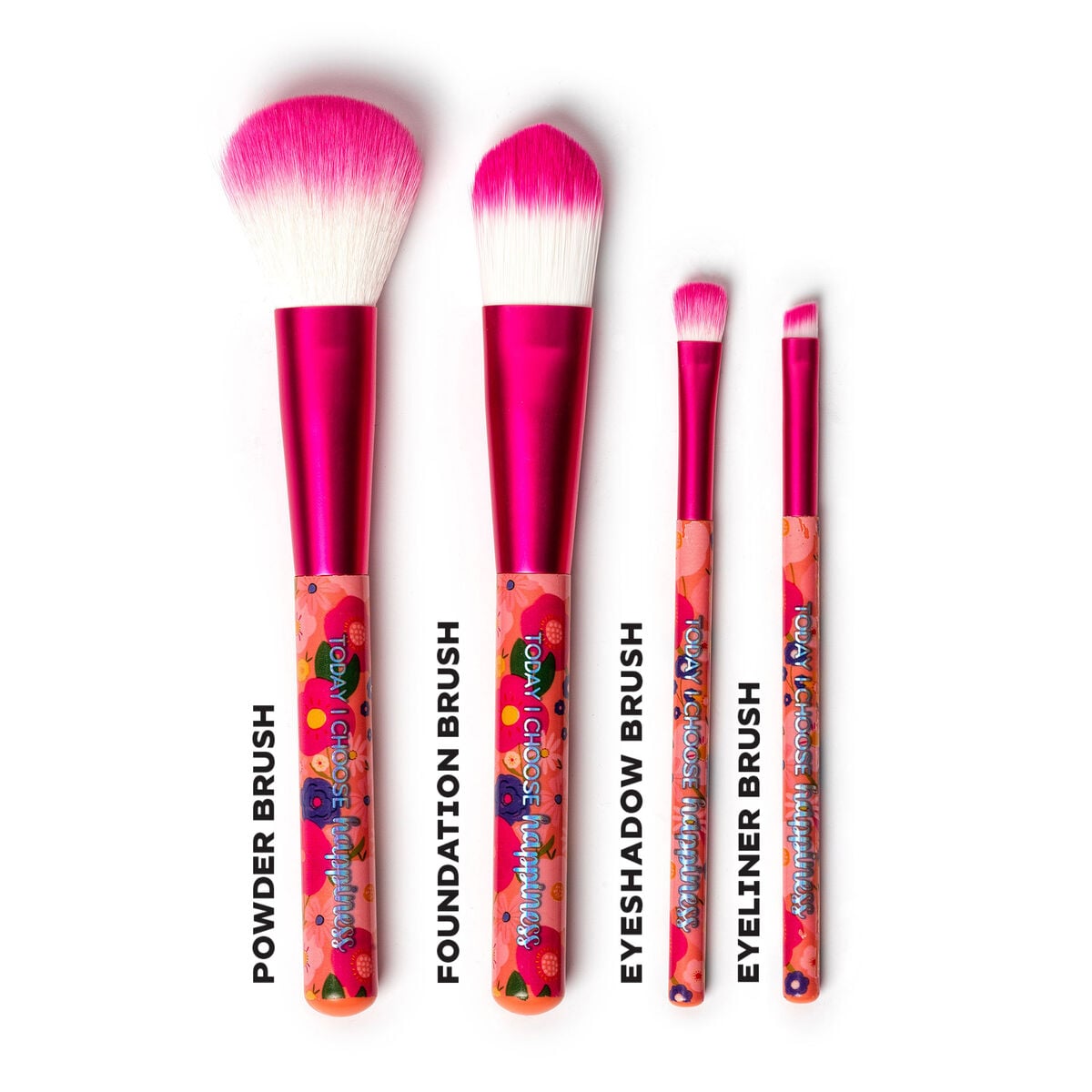 Legami - 4'lü Seti Çiçekler Makeup Brushes - Oh My Glow!