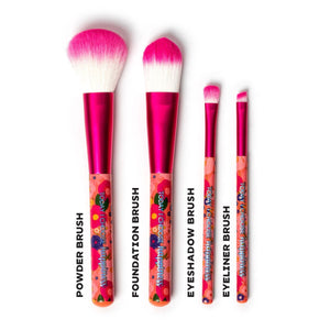 Legami - 4'lü Seti Çiçekler Makeup Brushes - Oh My Glow!