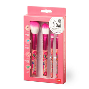 Legami - 4'lü Seti Çiçekler Makeup Brushes - Oh My Glow!