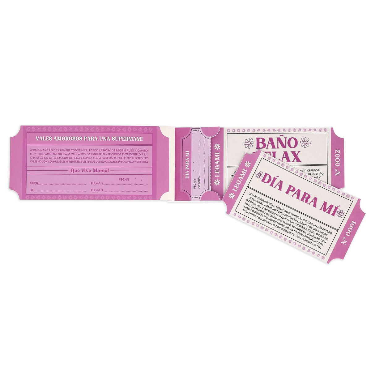 Legami - Kitap 24 Vouchers Mum - Spanish - Gift Vouchers