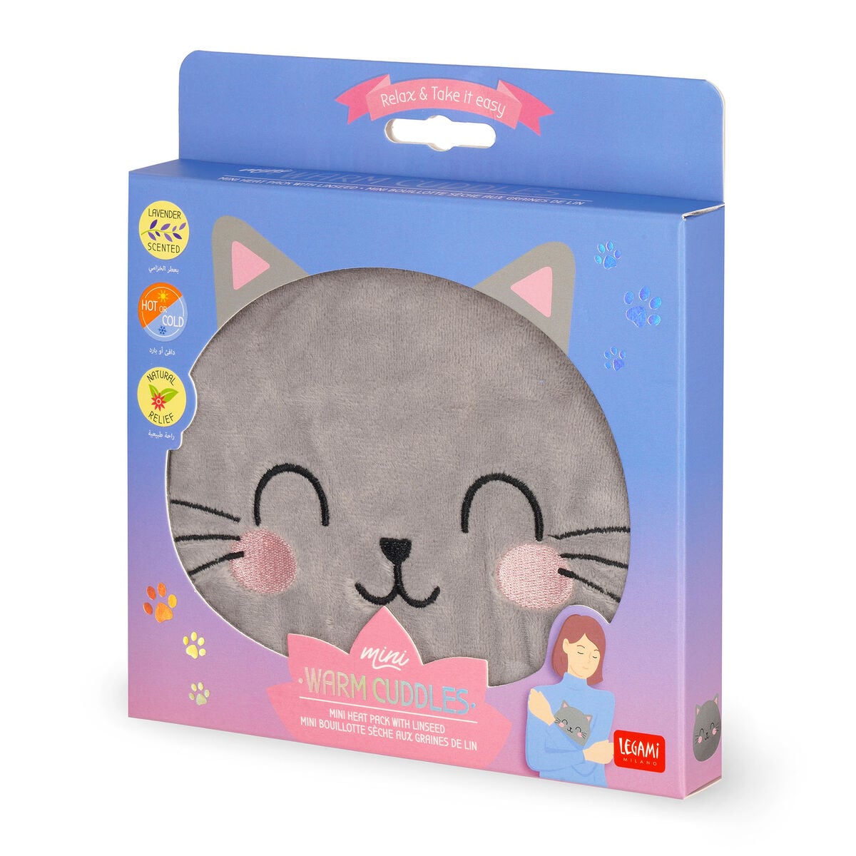 Legami - Heat Pack ile Linseed - Kitty - Warm Cuddles