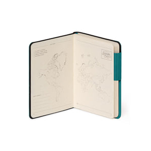 Legami - Defter ile Blank Pages ve Monochrome Yumuşak Kılıf - Malachite Green - My Defter